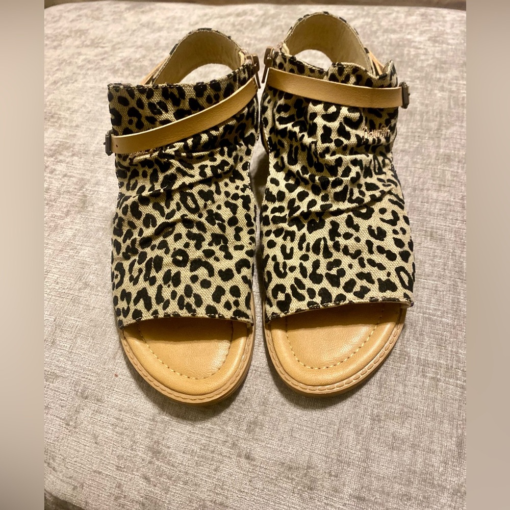 Blowfish Leopard Print Sandals